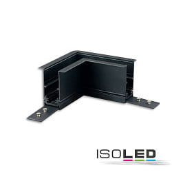 corner connector CORNER 90 HORIZONTAL - TRACK48 RECESSED isolated, mechanical, horizontal, black