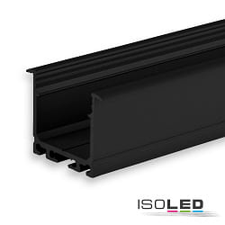 LED Einbauprofil DIVE24 FLAT, Aluminium pulverbeschichtet, 200cm, schwarz RAL9005