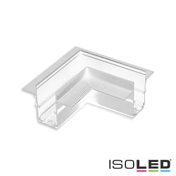 corner connector CORNER 90 HORIZONTAL - TRACK48 DRYWALL isolated, mechanical, horizontal, white