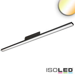 3-Phasen LED Linearleuchte prismatisch, 120cm, 42-56W (multi), 3000/3500/4000K (CCT Switch), CRI90, schaltbar, schwarz