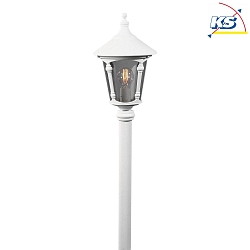 Tte de luminaire VIRGO E27 IP23, couleurs fume, blanche