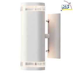 Applique da esterno MODENA su / gi GU10 IP44, trasparente, Bianco