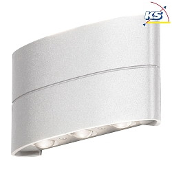 Applique da esterno CHIERI su / gi IP54, trasparente, Bianco