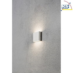 HighPower LED Auen-Wandleuchte CHIERI SLIM, Up/Down, 2x3W 3000K 450lm, Wei, Aluminium / Acrylglas opal