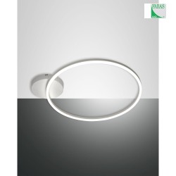 Luminaire de plafond GIOTTO  60CM SINGLE grand, 1 voie IP20, satin, blanche gradable