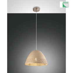 Pendant luminaire CASALE, E27, 1x 40W, IP20, khaki