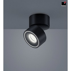 Plafoniera NAKA 15W 1-Lampadina, regolabile IP20, nero opaco dimmerabile