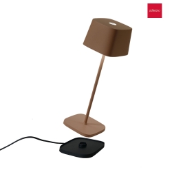 Lampada da tavolo a batteria OFELIA dimmerabile IP65, Ruggine dimmerabile