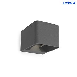 wall and ceiling luminaire WILSON SQUARE LED up / down, adjustable, on/off IP65, anthracite 