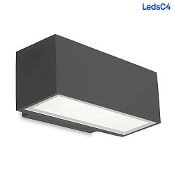 Applique da esterno AFRODITA LED DOUBLE EMISSION - 22CM su / gi, commutabile IP66, antracite 