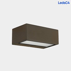 LED Auenwandleuchte NEMESIS, IP65 IK06, Up/Down, 7x17cm, 10.5W 2700/3200/4000K (CCT) 2x89, schaltbar, braun