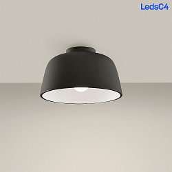 wall and ceiling luminaire MISO  285MM E27 IP20, black matt dimmable