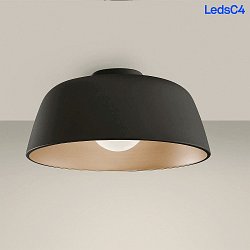 wall and ceiling luminaire MISO  433MM E27 IP20, black matt dimmable