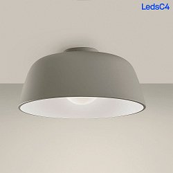 wall and ceiling luminaire MISO  433MM E27 IP20, grey, mat, stone dimmable