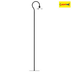 LED Floor lamp SIMPLESSA, 8W, GU10, 2700K, 650lm, black/chrome