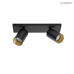 ceiling luminaire SPOTON 2 2 flames GU10 IP20, black