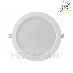 LED Einbau-Downlight RICO DL SLIM, IP44, dimmbar, 25W 2800K 2000lm, Wei