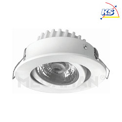 Luce da incasso RICO DTW HR girevole, Dim-To-Warm IP44, Bianco dimmerabile 5W 500lm 1800-3000K 36 36 CRI 95