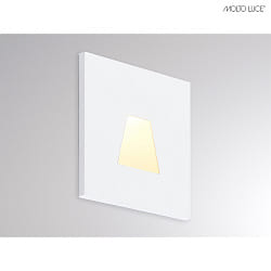 LED Wandeinbauleuchte WALL 68R 4W 2700/3000/4000K (CCT) CRI>90 IP20 eckig dimmbar wei