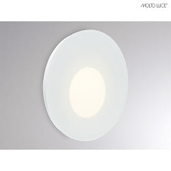 LED Wandeinbauleuchte WALL 68R GLASS 4W 2700/3000/4000K (CCT) CRI>90 IP20 rund dimmbar wei