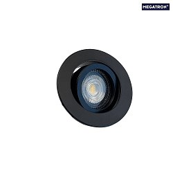 recessed luminaire DECOCLIC KOIN DIM round, swivelling, set of 1 IP20, black dimmable 7,6W 550lm 3000K 38 38 CRI > 97