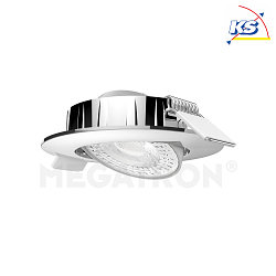 Luce da incasso SLIMO DL inclinabile IP20, Argento  6W 450lm 3000K 38 38 CRI 80