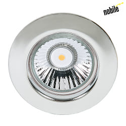 Recessed spot DOWNLIGHT C 1830,  8cm, GX5.3, fixed optics, chrome