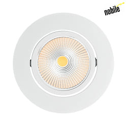 Recessed LED spot 5068 ECO FLAT, round, 350mA, 8W 4000K 750lm 38, CRi>90, dimmable, matt white
