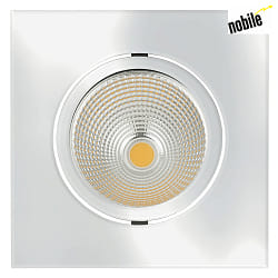Recessed LED spot 5068Q ECO FLAT, square, 350mA, 8W 3000K 700lm 38, swivelling, dimmable, chrome