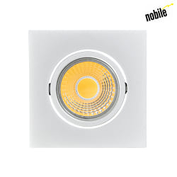 Recessed LED downlight A 5068Q T FLAT, 8.8 x 8.8cm, COB, 8W 3000K 38, swivelling, matt chrome