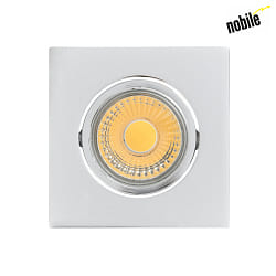 Recessed LED downlight A 5068Q T FLAT, 8.8 x 8.8cm, COB, 8W 3000K 38, swivelling, chrome