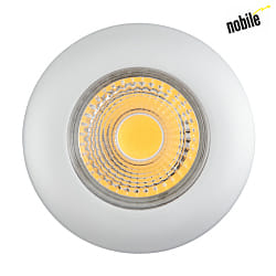 LED Einbau-Downlight A 5068 T Flat IP44,  8cm, COB, 8W 4000K 920lm 38, CRi>90, Chrom matt