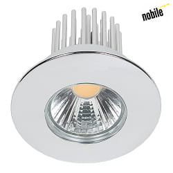 LED Einbaustrahler DOWNLIGHT A 5068 S IP44, COB,  8cm, 12W 4000K 1100lm 38, CRi>90, Chrom