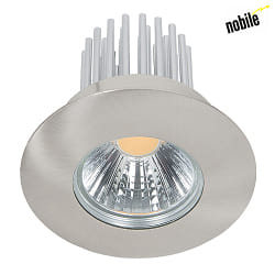 LED Einbaustrahler DOWNLIGHT A 5068 S IP44, COB,  8cm, 12W 4000K 1100lm 38, CRi>90, Nickel gebrstet