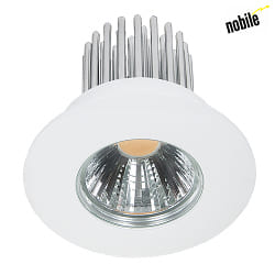 LED Einbaustrahler DOWNLIGHT A 5068 S IP44, COB,  8cm, 12W 4000K 1100lm 38, CRi>90, wei