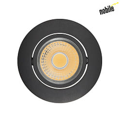 downlight A 5068 T FLAT BIO dimmable IP40, clear, black matt dimmable