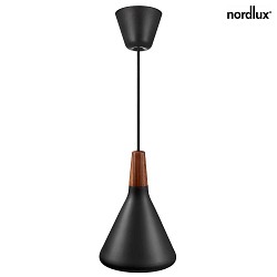 Pendant luminaire NORI 18, E27, black