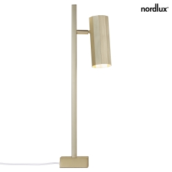 table lamp ALANIS GU10 IP20, matt, brass 