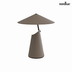 table lamp TAIDO E27 IP20, brown, mat 