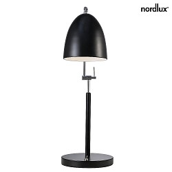 Lampe de table ALEXANDER avec interrupteur, inclinable E27 IP20, noir 