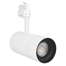 LED 3-Phasen Strahler TRACKLIGHT SPOT ZOOM DIM D85, CRi 97Ra, fokussierbar, verstellbar, dimmbar, 25W 3000K 1500lm 15-55