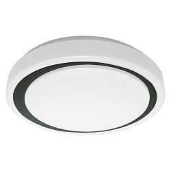 LED Aufbauleuchte SMART + WIFI ORBIS MOON, IP20,  38cm, 26W 3000-6500K (Tunable White) 1500lm 154, PMMA, schwarz