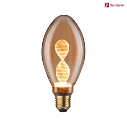 LED Lampe B75 INNER GLOW HELIX E27, 3,5W, 1800K, 180lm, gold