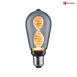 LED Lampe ST64 INNER GLOW HELIX E27, 3,5W, 1800K, 90lm, smoke