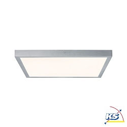 Applique et plafonnier LUNAR LED grand, angulaire, commutable, chrom mat 