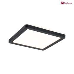 LED Panel ATRIA SHINE, 19x19cm, 230V, 11.2W 3000K 900lm, Kunststoff, Schwarz