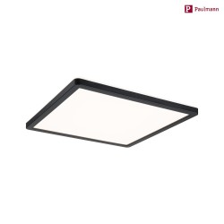 LED Panel ATRIA SHINE, 29.3x29.3cm, 230V, 16W 3000K 1600lm, Kunststoff, Schwarz