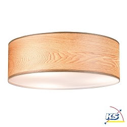 Luminaire de plafond NEORDIC LISKA rond E27, bois gradable