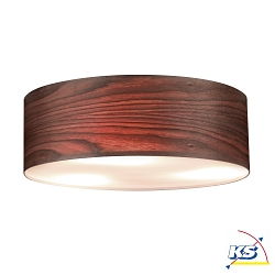 Luminaire de plafond NEORDIC LISKA 3 flammes E27, bois fonc gradable