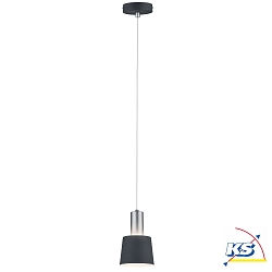 Luminaire  suspension NEORDIC HALDAR  1 flamme E14, chrom mat, gris fonc gradable